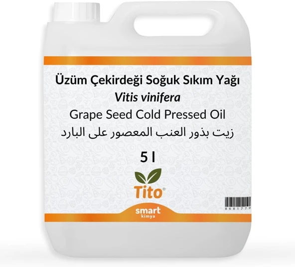 Tito Üzüm Çekirdeği Yağı 5 Lt ürün görseli 1