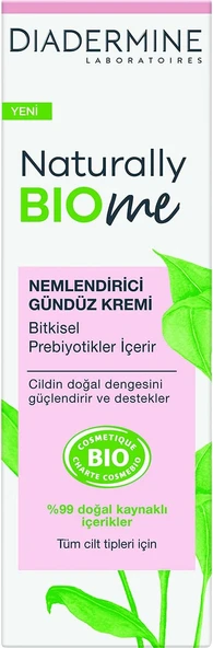Diadermine Naturally Bio Me Nemlendirici Gündüz Kremi 50Ml ürün görseli 1