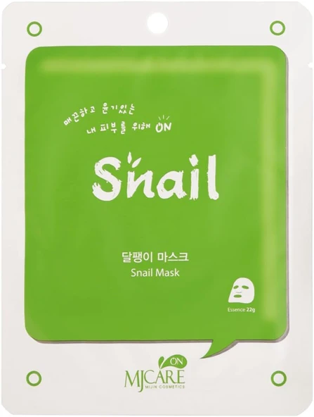 Mjcare On Snail Mask - Salyangoz Özlü Yüz Maskesi ürün görseli 1