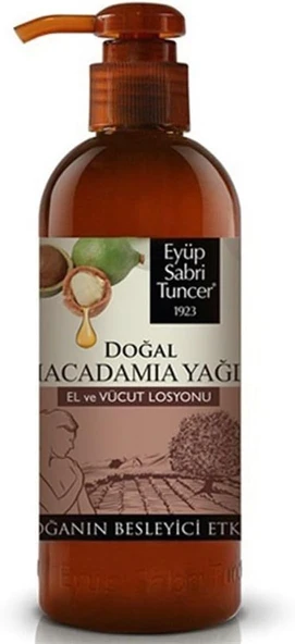 Doğal Macadamia Yağlı El Vücut Losyonu (250 Ml) ürün görseli 1