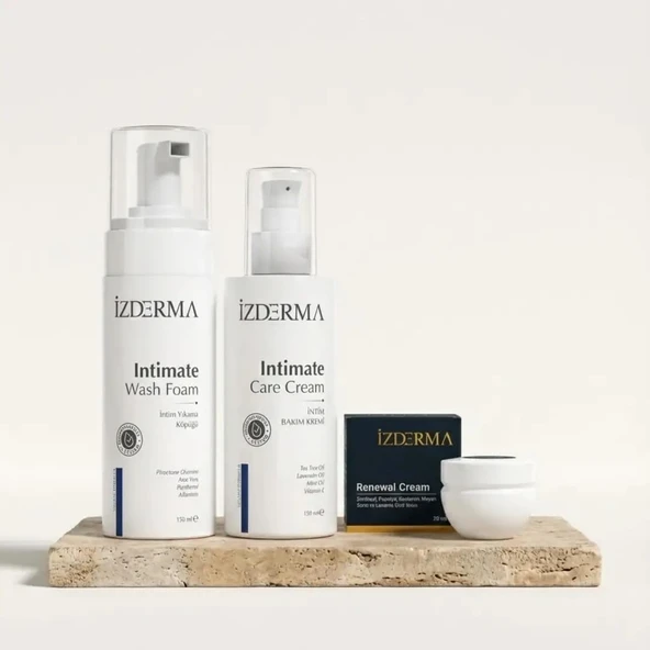 İzderma Cosmetic Renewal Cream 20 Ml Intim Bakım Kremi Intim Yıkama Köpüğü 3'Lü Set Fırsat ürün görseli 1