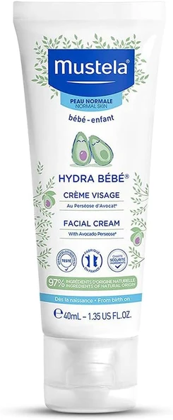 Mustela-Mustela Hydra Bebe Facial Cream 40 Ml ürün görseli 1