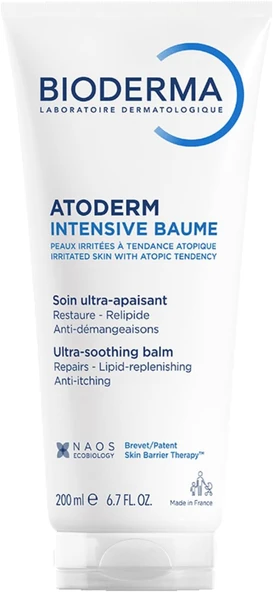 Atoderm Intensive Balm Çok Kuru Atopi Eğilimli Ciltler Için Nemlendirici Onarıcı Bakım Kremi Bebek, Çocuk Yetişkin Kullanımına Uygun 200 Ml ürün görseli 1