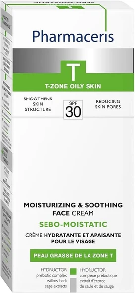 Pharmaceris T Sebomatt Moistatic Intensive Hydrating Cream Spf 30 50 Ml Akneli Cilt Kremi ürün görseli 1