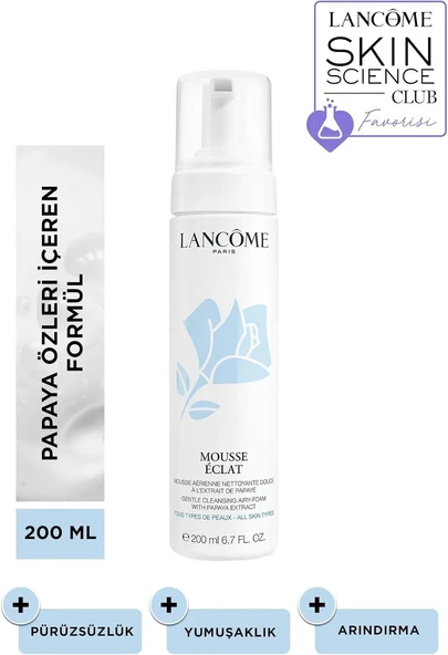 Lancome Mousse Eclat Köpük Yüz Temizleyici 200 Ml, 10030 ürün görseli 1