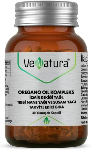 Venatura Oregano Oil Kompleks 30 Kapsül ürün görseli 1