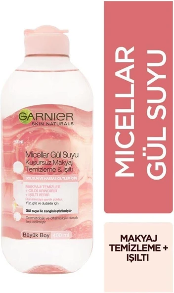 Micellar Gül Suyu Kusursuz Makyaj Temizleme & Işıltı (400 Ml) ürün görseli 1