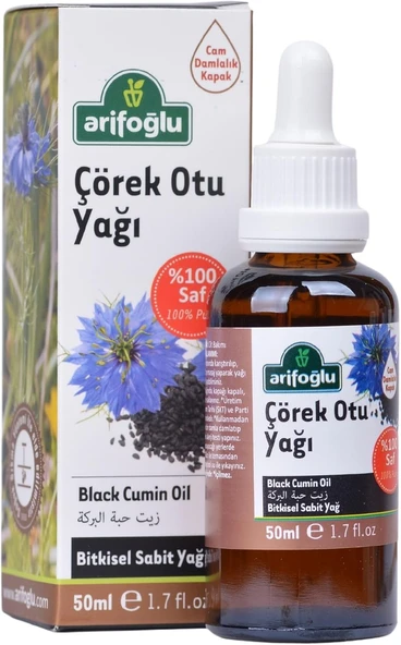 Arifoğlu Çörek Otu Yağı 50Ml - Doğal Güç Yenilenme - Cilt Saç İçin Besleyici Etki ürün görseli 1