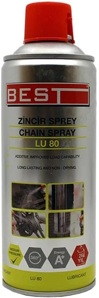 Best Zincir Yağı Sprey 400Ml. Lu80 ürün görseli 1