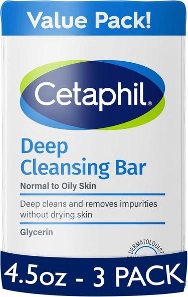 Cetaphil Derinlemesine Temizleyici Sabun 3X127Gr 3 Sayım ürün görseli 1