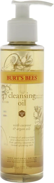 Burt'S Bees 100% Facial Cleansing Oil For Normal To Dry Skin, 6 Oz (Package May Vary) ürün görseli 1