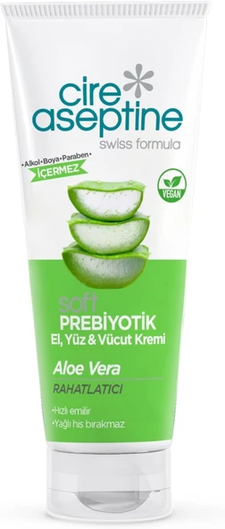 Ci̇re Asepti̇ne Prebiyotik Aloe Vera El, Yüz Vücut Kremi 75 Ml ürün görseli 1