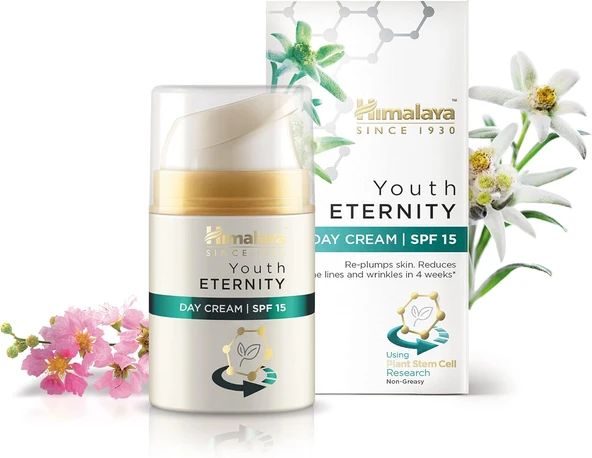 Himalaya Since 1930 Youth Eternity Yaşlanma Karşıtı Gündüz Kremi 50 Ml, Nemlendirici, Dolgunlaştıcı, Spf 15, Yağsız ürün görseli 1
