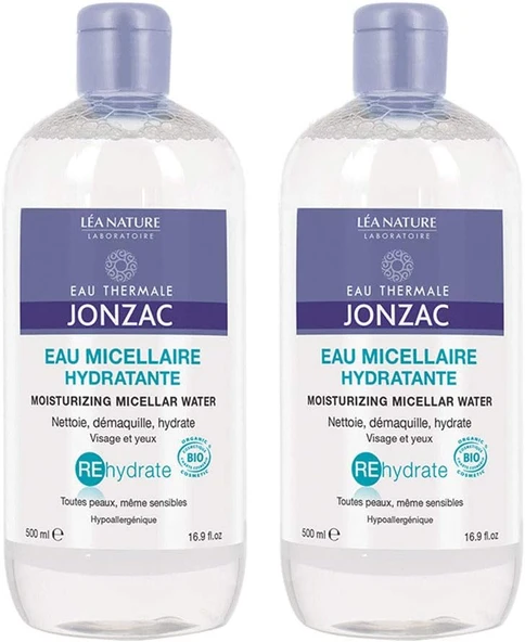 Jonzac Rehydrate Nemlendirici Temizleyici Organik Misel Su 2 X 500 Ml ürün görseli 1