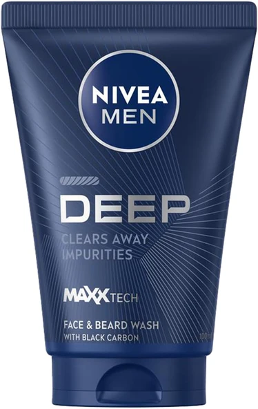 Men Erkek Yüz Sakal Temizleme Jeli Deep Dimension 100 Ml,Nemlendirici,Yağ Arındırıcı,Aktif Karbon,Gün Boyu Ferahlık ürün görseli 1