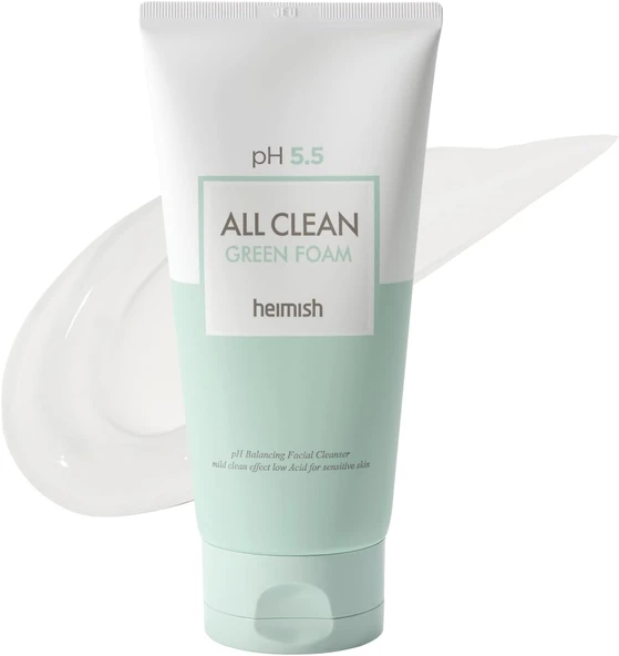 Heimish All Clean Green Foam - Hassas Ciltler İçin Cilt Temizleme Köpüğü 150Gr ürün görseli 1