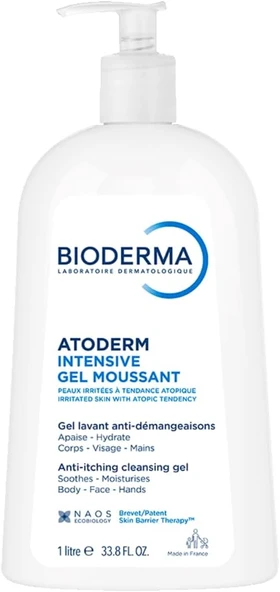 Atoderm Intensive Foaming Gel Çok Kuru Atopi Eğilimli Ciltler Için Niasinamid İçeren Onarıcı Temizleme Jeli Bebek, Çocuk Yetişkin Kullanımına Uygun ürün görseli 1