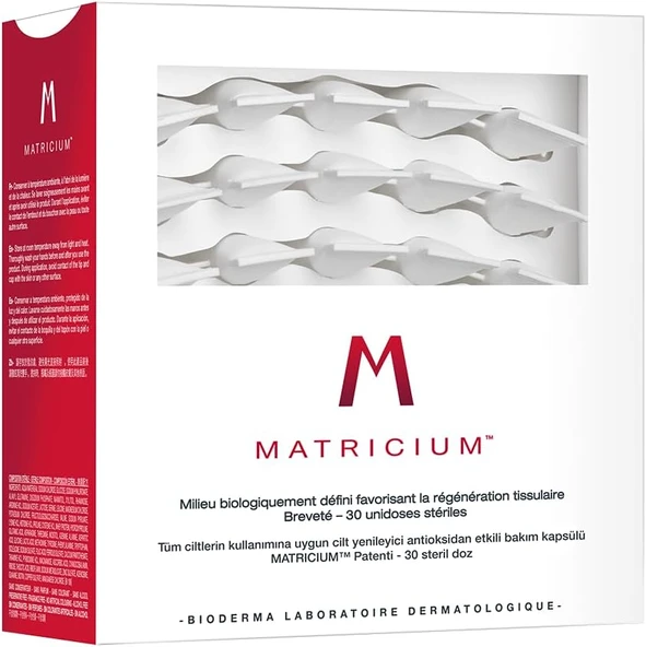Matricium™ Yenileyici Antioksidan Etkili Niasinamid, Peptit, Hyalüronik Asitli Bakım Kapsülü 30X1Ml ürün görseli 1