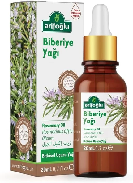Arifoğlu Biberiye Yağı 20Ml%100 Saf – Saç Bakımı Saç Etki İçin | Arifoğlu Rosemary Oil 20Ml 100% Pure – Hair Care And Strengthening Effect ürün görseli 1