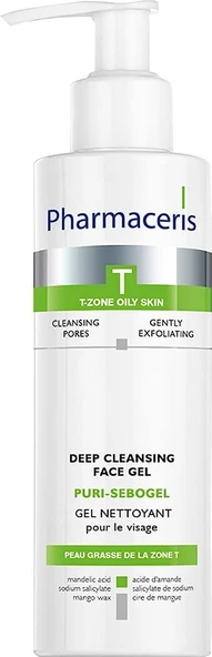 Pharmaceris T-1 Puri-Sebogel Antibacterial Face Gel-Wash Antibakteriyel Yüz Yıkama Jeli (200 Ml) ürün görseli 1