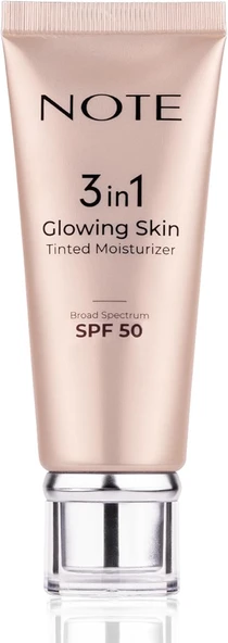 Cosmetics 3 In 1 Glowing Skin Tinted Moisturizer 50 Spf Işıltılı Aydınlatıcı ürün görseli 1