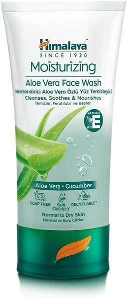 Himalaya Since 1930 Nemlendirici Yüz Yıkama Jeli, Salatalık, Aloe Vera, Parabensiz, Normal Kuru Ciltler, 150 Ml ürün görseli 1