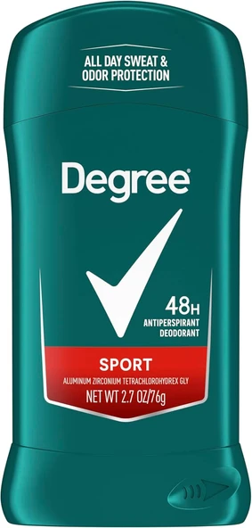 Degree Erkek Terlemeyi Önleyici Deodorant 48 Saat Koku Koruması Spor Erkek Deodorant Çubuk 2,7 Oz (Ambalaj Değişebilir) ürün görseli 1