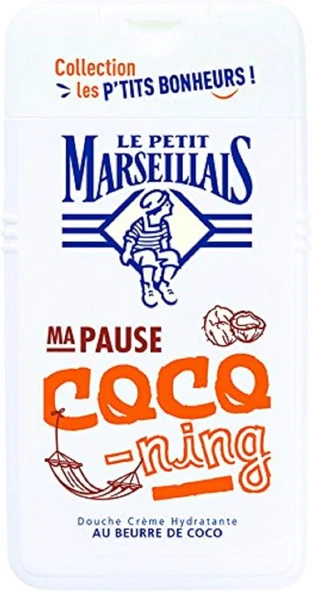 Le Petit Marseillais Douche Crème Hydratante Pour Les Corps À L'Huile De Coco, 250Ml (Ambalaj Peut Varier) ürün görseli 1