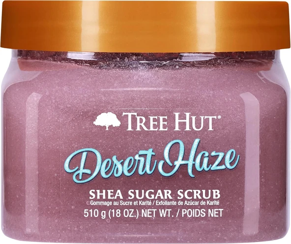 Tree Hut Desert Haze Shea Sugar Scrub | Peeling Vücut Peelingi, Yumuşak Nemli Bir His Için Ölü Kuru Cildi | Bakım Sağlayan Esansiyel Vücut Bakımı | 532 Ml ürün görseli 1