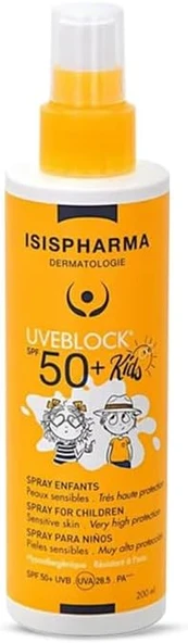 Isıs Pharma Uveblock Spf 50+ Spray Kids 200Ml ürün görseli 1
