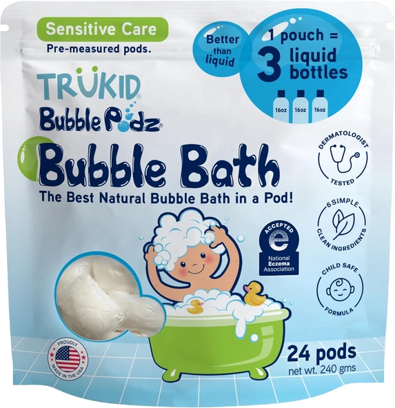 Trukid Eczema Care Bubble Podz, 24 Count ürün görseli 1
