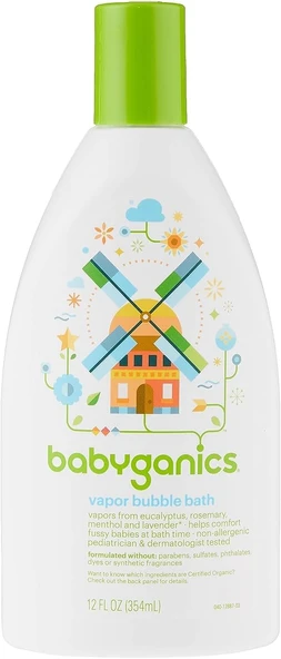 Babyganics Vapor Bubble Bath Banyo Köpüğü 354Ml ürün görseli 1