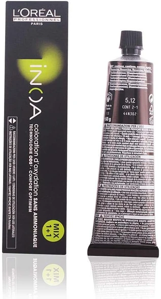 L'Oreal Professionnel Paris İnoa Saç Boyası 5.12 Kahve Küllü İrize 60 Ml ürün görseli 1