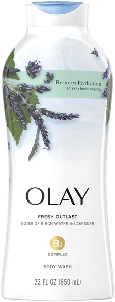 Olay Fresh Outlast Birch Water And Lavender Duş Jeli 650Ml ürün görseli 1