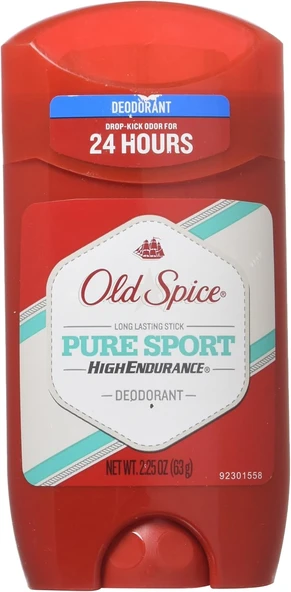 Old Old High Dayanıklılık Deodorant Uzun Ömürlü Çubuk Saf Spor, Saf Spor 2,25 Oz ürün görseli 1