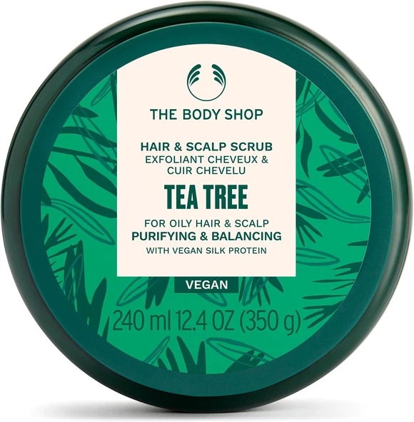 The Body Shop Çay Ağacı Arındırıcı Dengeleyici Saç Saç Derisi Ovma Vegan Ipek 240Ml ürün görseli 1