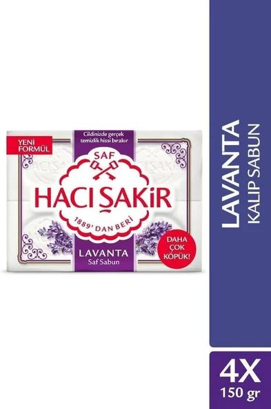 Hacı Şakir 4 Lü Banyo Sabunu Lavanta ürün görseli 1