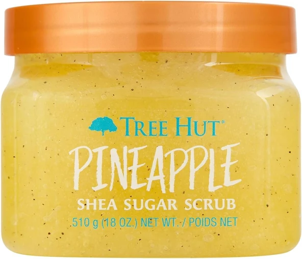 Tree Hut Ananas Shea Ovma | Peeling Vücut Ovma Yumuşak Nemli Bir His Için Ölü, Kuru Cildi Temizler | Besleyici Temel Vücut Bakımı | Oz. ürün görseli 1