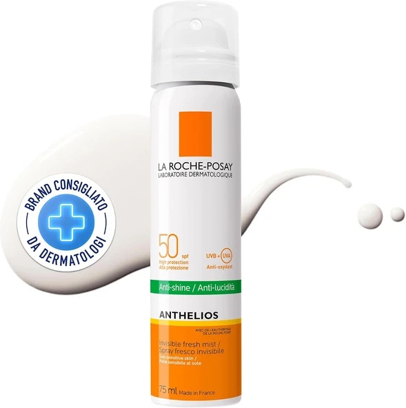 La Roche-Posay Anthelıos Anti-Shine Spf 50 Görünmez Dokuda Güneş Yüz Misti 75 Ml ürün görseli 1
