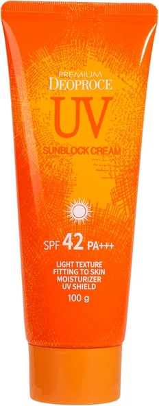 Deoproce Cilt Tonunu Eşitleyen Aydınlatan Yüksek Koruma Faktörlü Güneş Kremi 100G Uv Sunblock Cream ürün görseli 1