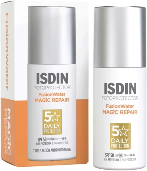 Isdin Fotoultra Yaş Onarım Fw Spf 50 50Ml | Günlük Yüz Güneş Kremi | Üçlü Yaşlanma Karşıtı Eylem ürün görseli 1