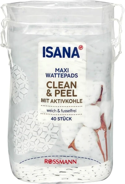 Isana Wzór Peelingpads 40 Sztuki Z Włókniny Ze Bawełna, 2'Si 1 Arada Clean & Peel ürün görseli 1