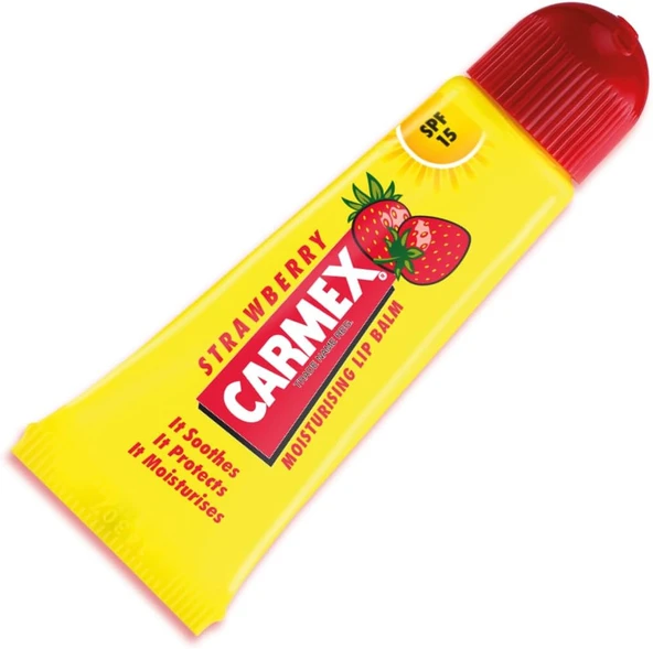 Carmex Strawberry Moisturising Dudak Balmı Tube 10 G 10 G ürün görseli 1