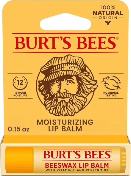 Burt'S Bees%100 Doğal Balmumlu Dudak Balsamı, 0,15 Oz ürün görseli 1