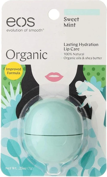 Eos Tatlı Nane Pürüzsüz Küre Dudak Balsamı, 25 Ounce - Her Başına 6 Gram. ürün görseli 1