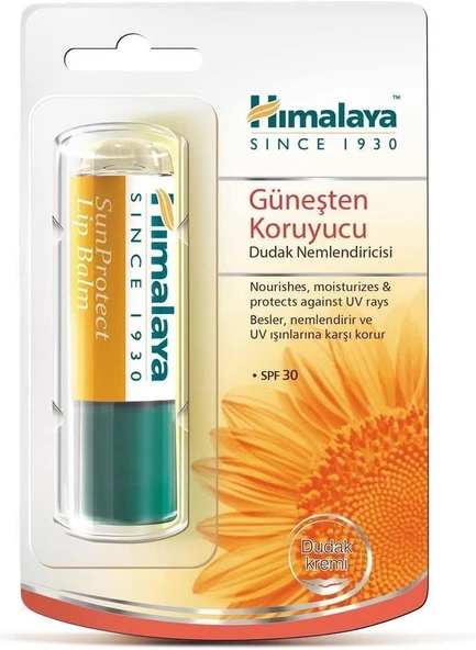 Himalaya Güneş Spf 30 Dudak Kremi, Lip Balm, Nemlendirici, Besleyici,%100 Doğal Renk, Silikon İçermez, 4,5 Gr ürün görseli 1