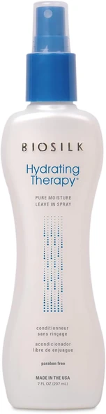 Biosilk Hydrating Therapy Pure Moisture Leave-In Spray, Replenishes Hair Moisture & Protects From Frizz, Sulfate, Paraben, & Cruelty-Free, 7 Oz ürün görseli 1