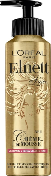 L'Oréal Paris Elnett Hacim Ekstra Güçlü Tutuş, Isı Koruması Şekillendirme Için Köpük Saç Kremi, 1 X 200 Ml ürün görseli 1
