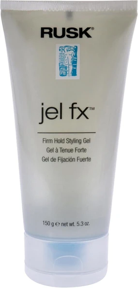 Rusk Designer Jel Fx Firm Hold Styling Gel, Medium To Firm-Hold, Used For Slicking, Molding, Or Blow-Drying Without Flaking, 5.3 Oz. ürün görseli 1