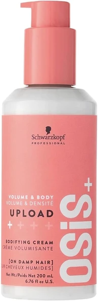 Osis+ Upload Volume Cream – Lightweight Volumizing Hair Treatment – Conditioning Control And Volume Effect - Blow Dry Heat Protection, 6.75 Oz ürün görseli 1